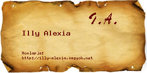 Illy Alexia névjegykártya